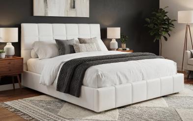 Upholstered double bed for mattress 160/200 Kalina Upholstered double bed for mattress 160/200